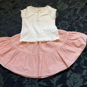 Ralph Lauren striped tiered skirt